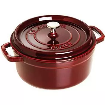 Кокот круглый Staub 2,2л гранатовый