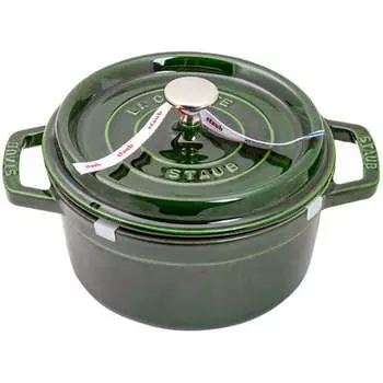 Кокот круглый Staub 2,2л зеленый базилик