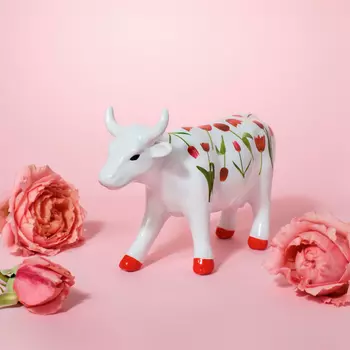 Коллекционная корова CowParade Russia Red Tulip Cow