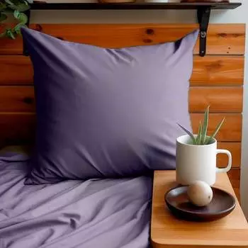 Комплект наволочек 70x70см Pappel 2шт, серо-синий