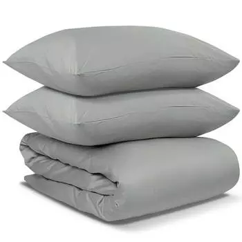 Комплект постельного белья 2-спальный Tkano Essential, светло-серый