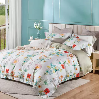 Комплект постельного белья евро Anabella Asabella 200x220, белый