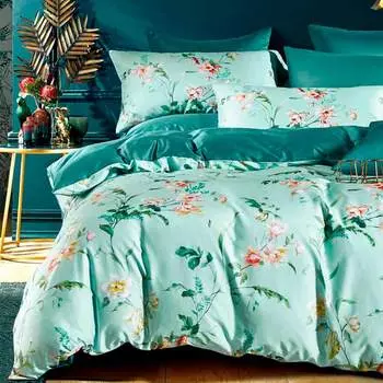 Комплект постельного белья евро Anabella Asabella, мятный