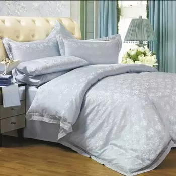 Комплект постельного белья евро Anabella Asabella, нежно-голубой