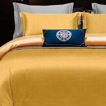 Комплект постельного белья евро Pappel, золотой