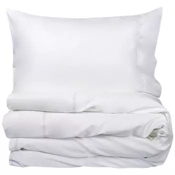 Комплект постельного белья Mia Zarrocco Lily Seams семейный, белый