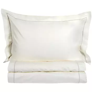 Комплект постельного белья семейный Home Linens Bolonha, светло-бежевый