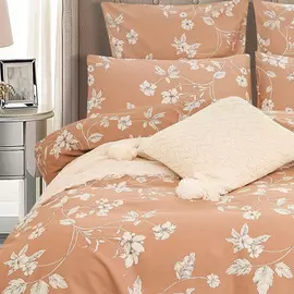 Комплект постельного белья семейный Pappel, розовый