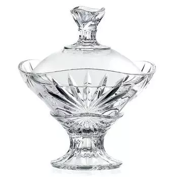 Конфетница с крышкой RCR Cristalleria Italiana Oasis 18см