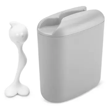 Контейнер для хранения с ложкой Koziol Hot Stuff L, серый