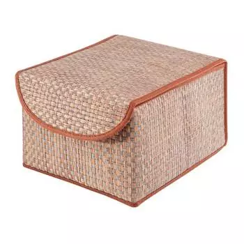 Коробка для хранения с крышкой Casy Home 21x26x15 см, цвет бежевый