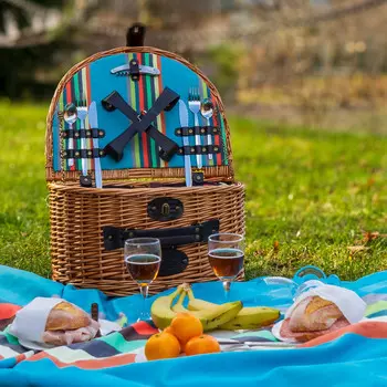 Корзина для пикника WD Lifestyle Austin на 4 персоны, цвет коричневый