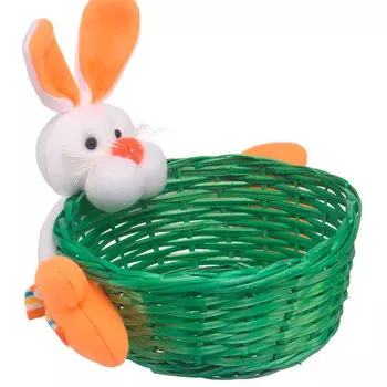 Корзина стеллажная Natural House Зайчик, цвет зеленый