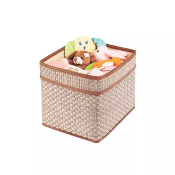 Корзинка для хранения с ручками CASY HOME 18х15х15 см, цвет бежевый