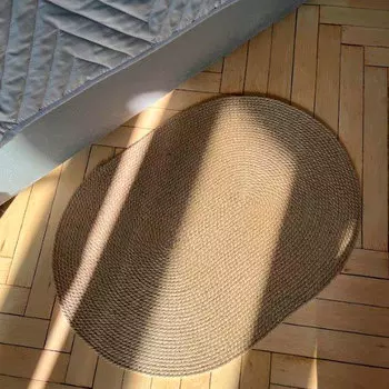 Ковер овальный VecherHome Джут