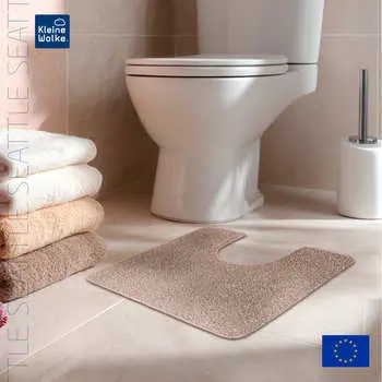 Коврик для туалета 50x55см Kleine Wolke Seattle, серо-коричневый