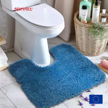 Коврик для туалета Spirella Highland 55х55см, голубой