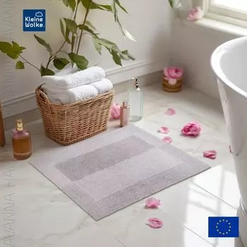 Коврик для ванной 55x65см Kleine Wolke Havanna, серебряный