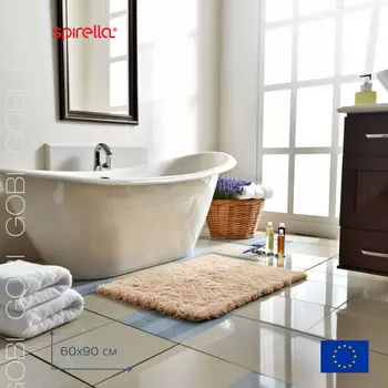 Коврик для ванной 60x90см Spirella Gobi, натуральный