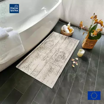 Коврик для ванной 70x120см Kleine Wolke Caracas Silver grey, серый