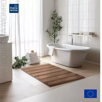 Коврик для ванной 70x120см Kleine Wolke Monrovia, темно-бежевый