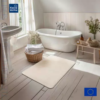 Коврик для ванной 70x120см Kleine Wolke Seattle, кремовый
