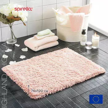 Коврик для ванной 70x120см Spirella Highland, розовый
