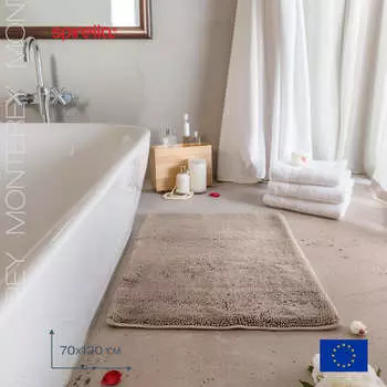 Коврик для ванной 70x120см Spirella MONTEREY, коричневый
