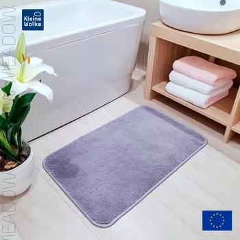 Коврик для ванной комнаты Kleine Wolke Meadow 70x120см, серебристо-серый