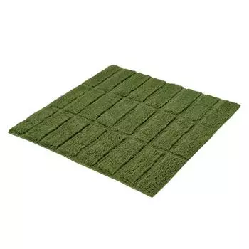 Коврик для ванной комнаты Kleine Wolke Tiles 60x60см, темно-оливковый