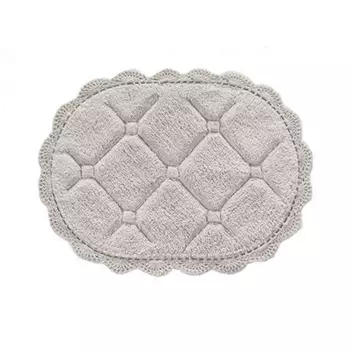 Коврик для ванной кружевной Sofi de Marko Brianna 50х70см, серый