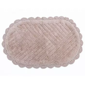 Коврик для ванной Sofi De Marko Emma с кружевом, капучино