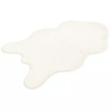 Коврик интерьерный Shahintex Мех, белый кролик