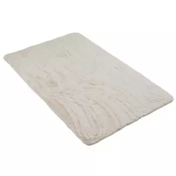 Коврик меховой Shahintex 73х120см белый кролик