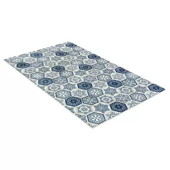 Коврик Shahintex Silk Photoprint Мозаика синяя