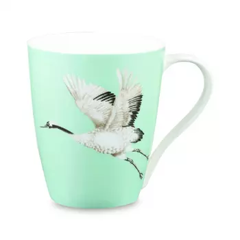 Кружка Churchill Harlequin Журавль 425мл в подарочной коробке, цвет изумруд