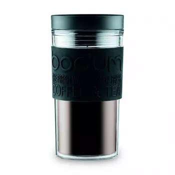 Кружка дорожная Bodum Travel 350мл, цвет черный