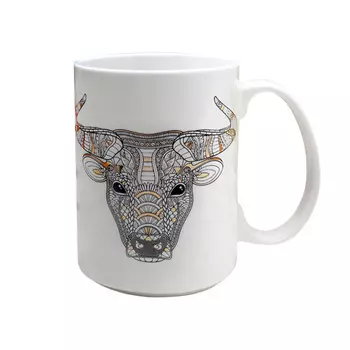 Кружка Home &amp; Style Wild Бык 0,5л