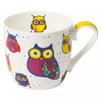 Кружка Konitz Colourful Animals - Owls white 450 мл