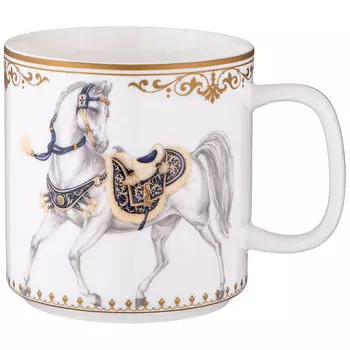 Кружка Lefard Horse Club 400мл, цвет белый
