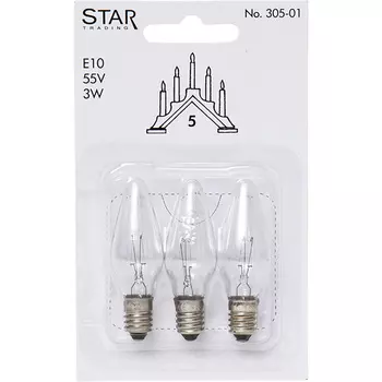 Лампочка Star Trading AB Christmas 55V 3W E10