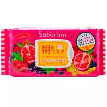 Маска для лица Saborino Успей за 60 секунд антивозрастная, 28шт