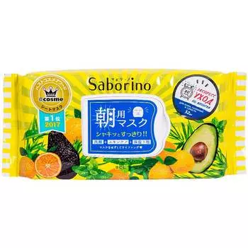 Маска для лица Saborino Успей за 60 секунд увлажняющая, 32шт
