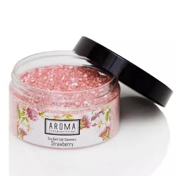 Мерцающая соль для ванны AROMA HOME &amp; SPA THERAPY Strawberry