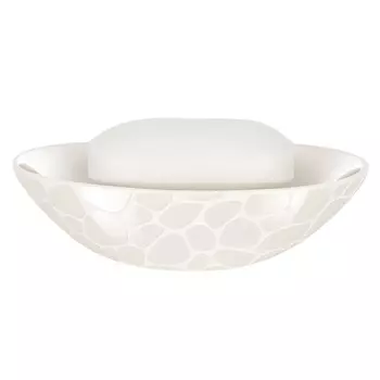 Мыльница Spirella Darwin Pebble, цвет белый