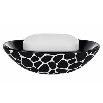 Мыльница Spirella Darwin Pebble, цвет черный