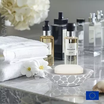 Мыльница Spirella Darwin Pebble, керамика, цвет серый