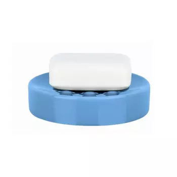 Мыльница Spirella Tube, цвет голубой