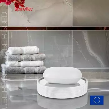 Мыльница Spirella Tube-Ribbed, цвет белый