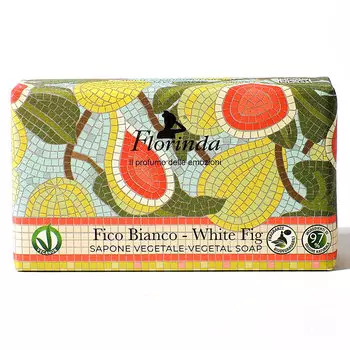 Мыло туалетное Florinda Итальянская Мозаика. Белый инжир